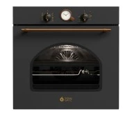 Εντοιχιζόμενος φούρνος ηλεκτρικός TGS 5580 XL RUSTIC ANTH άνω πάγκου 80lt ανθρακί rustic με 8 τρόπους ψησίματος 59,5×59,6×56,5 cm