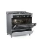 Ημιεπαγγελματική κουζίνα αερίου TGS PRO 2090 Full INOX IX με φούρνο 89lt & 5 εστίες αερίου 89,8×91×62,8 cm