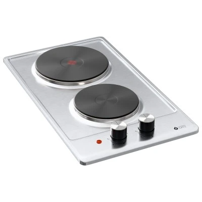 Εστίες ηλεκτρικές DOMINO TGS E 9930 IX INOX άνω πάγκου με 2 μάτια 29×7×51 cm