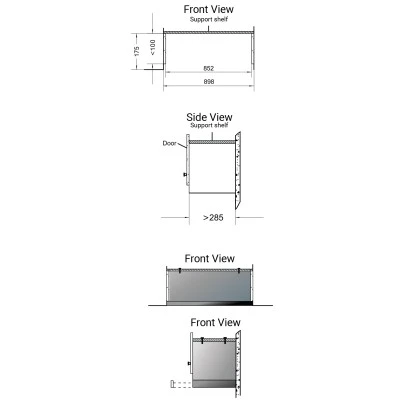 Συρόμενος απορροφητήρας 750ETR IX inox 60cm με Απορροφητικότητα 750m³/h Μ60×Υ30×Π30 cm
