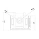 Τζάκι αερίου Standing Corner γωνιακό 3,9–6,0 kW με κλειστό θάλαμο καύσης λειτουργεί με φυσικό αέριο (NG) ή υγραέριο (LPG) 51x116,5x44cm