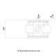 Τζάκι αερίου Standing Straight 3,9–6,0 kW με κλειστό θάλαμο καύσης λειτουργεί με φυσικό αέριο (NG) ή υγραέριο (LPG) 45x116,5x44cm