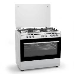 Κουζίνα Αερίου Inox TGS 7000 IX MULTIGAS με ηλεκτρικό γκριλ και 5 τρόπους ψησίματος  90x84x60cm
