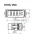 Ψηφιακό θερμόμετρο πίνακα 12-24V VEMER HT-NTC-1P3D για θερμοστοιχείο NTC1000 από-40-110°C 33x75xmm