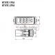 Ψηφιακό θερμόμετρο πίνακα VEMER HT-NTC-1P3A για θερμοστοιχείο NTC1000 από -40-110°C 33x75x81mm