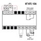 Ψηφιακό θερμόμετρο ράγας VEMER HT-NTC-2DA -40 έως 110 OC 4 MODULE