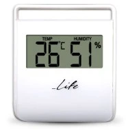 Ψηφιακό θερμόμετρο / υγρόμετρο λευκό LIFE WES-102 εσωτερικού χώρου