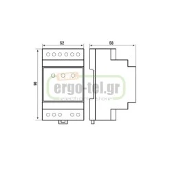 Δέκτης ράγας ασύρματου θερμοστάτη CH 115RF Fantini cosmi  CH 173D