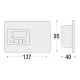 Θερμοστάτης ενεργειακών τζακιών BS-841 Olympia Elctronics χωνευτός προγραμματιζόμενος 220V AC