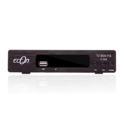 Επίγειος δέκτης MPEG4 Econ T2-Box FTA E-264 DVB-T/T2 με αυτόματη σάρωση όλων των διαθέσιμων καναλιών