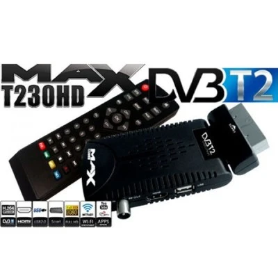 Επίγειος δέκτης MAX 240 HD DVB-T2 MPEG4 FULL HD & IPTV(Youtube..) με πολλαπλές λειτουργίες menu