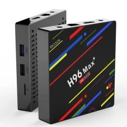 Δέκτης IPTV H96 MAX Plus Android 8.1 smart TV Box 4GB RAM 64GB ROM RK3328 2.4G/5G Wifi 4K H.265