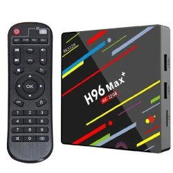Δέκτης IPTV H96 MAX Plus Android 8.1 smart TV Box 4GB RAM 64GB ROM RK3328 2.4G/5G Wifi 4K H.265
