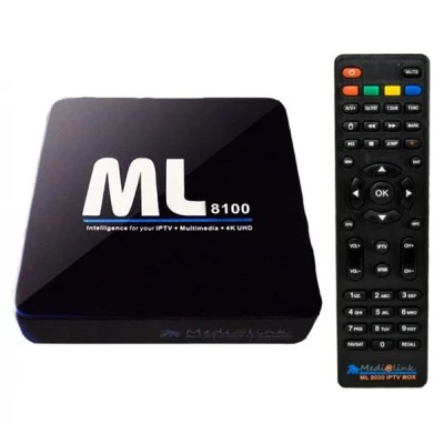 Δέκτης IPTV Medialink ML8100 IPTV 4K Full UHD ANDROID ARM Cortex-A7MP 8GB EMMC