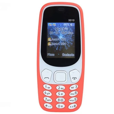 Κινητό τηλέφωνο Dual Sim 3310 Audio Jack FM Radio με οθόνη 1.8 και Αγγλικό μενού