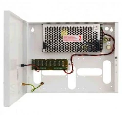 Επίτοιχο τροφοδοτικό 12-15VDC 8Α PULSAR PSDC08128T CCTV εσωτερικού χώρου σε μεταλλικό κουτί με LED