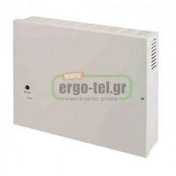 Επίτοιχο τροφοδοτικό 12-15VDC 16Α PULSAR PSDC161216T CCTV εσωτερικού χώρου σε μεταλλικό κουτί με LED