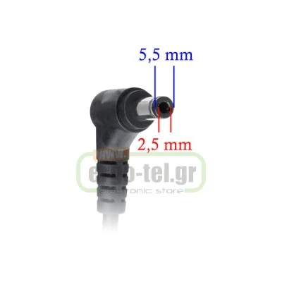 Τροφοδοτικό AKYGA AK-ND-10 για Laptop ASUS LENOVO TOSHIBA 19V/4.74A 90W με βύσμα 5.5x2.5 mm