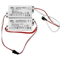 Τροφοδοτικό ηλεκτρονικό και dimmer αφής 1W 350mA 3.6V για σποτ led