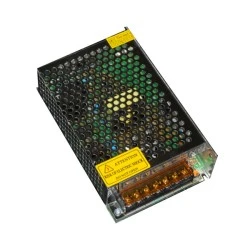 Τροφοδοτικό 100W 8,33A μεταλλικό 230V στα 12VDC για ταινίες & λάμπες led μη στεγανό IP20
