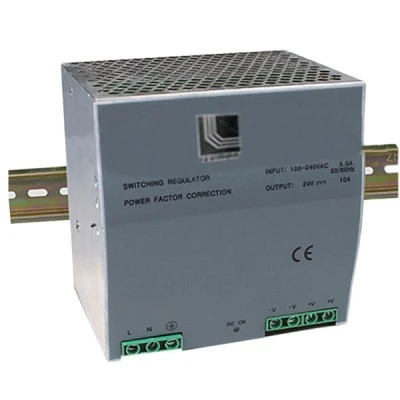 Τροφοδοτικό ράγας ισχύος 240W 10A για ταινίες και λάμπες led 230V στα 24VDC Τροφοδοτικό ράγας ισχύος 240W 10A για ταινίες και λάμπες led 230V στα 24VDC