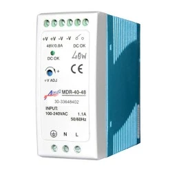 Τροφοδοτικό ράγας 40W για ταινίες και λάμπες led 230V στα 48VDC