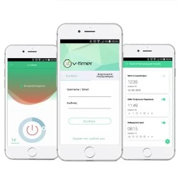 Αυτόματος χρονοδιακόπτης θερμοσίφωνα WI-FI V-TIMER-RELAY για σύνδεση μέσω ρούτερ αναλογικός με ρελέ