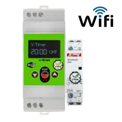 Αυτόματος χρονοδιακόπτης θερμοσίφωνα WI-FI V-TIMER-RELAY V3 για σύνδεση μέσω ρούτερ ψηφιακός με ρελέ