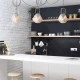 Φωτιστικό κρεμαστό μεταλλικό DIAMONDRA μονόφωτο και διάφανο με διαμαντένιο σχήμα