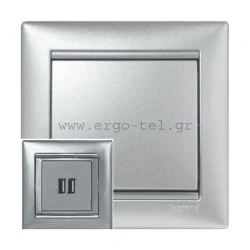 ΠΡΙΖΑ ΦΟΡΤΙΣΗΣ USB ΣΥΣΚΕΥΩΝ VALENA METALLIC ΑΛΟΥΜΙΝΙΟ ΠΡΙΖΑ ΦΟΡΤΙΣΗΣ USB ΣΥΣΚΕΥΩΝ VALENA METALLIC ΑΛΟΥΜΙΝΙΟ