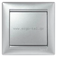 ΔΙΑΚΟΠΤΗΣ ΑΠΛΟΣ VALENA METALLIC ΑΛΟΥΜΙΝΙΟ