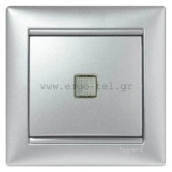 ΜΠΟΥΤΟΝ ΦΩΤΕΙΝΟ 230V ΚΛΙΜΑΚΟΣΤΑΣΙΟΥ VALENA METALLIC ΑΛΟΥΜΙΝΙΟ