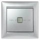 ΜΠΟΥΤΟΝ ΦΩΤΕΙΝΟ 230V ΚΛΙΜΑΚΟΣΤΑΣΙΟΥ VALENA METALLIC ΑΛΟΥΜΙΝΙΟ