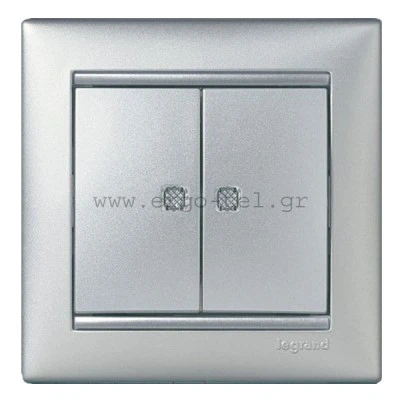 ΔΙΑΚΟΠΤΗΣ ΚΟΜΜΥΤΑΤΕΡ ΦΩΤΕΙΝΟΣ VALENA METALLIC ΑΛΟΥΜΙΝΙΟ