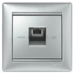 ΠΡΙΖΑ ΤΗΛΕΦΩΝΟΥ RJ11 VALENA METALLIC ΑΛΟΥΜΙΝΙΟ