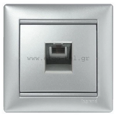 ΠΡΙΖΑ ΤΗΛΕΦΩΝΟΥ RJ11 VALENA METALLIC ΑΛΟΥΜΙΝΙΟ