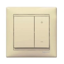 Ρυθμιστής πατητός 400W για λάμπες 230V & 12V κρεμ Legrand Valena Classic