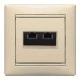 Πρίζα τηλεφώνου RJ11 2 εξόδων κρεμ Legrand Valena Classic