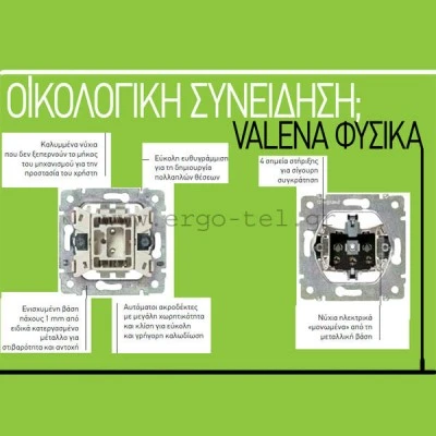 ΦΩΤΙΣΤΙΚΟ ΝΥΚΤΟΣ VALENA METALLIC ΑΛΟΥΜΙΝΙΟ