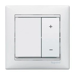 Ρυθμιστής πατητός 400W για λάμπες 230V & 12V λευκός Legrand Valena Neutral Ρυθμιστής πατητός 400W για λάμπες 230V & 12V λευκός Legrand Valena Neutral