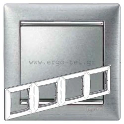 ΠΛΑΙΣΙΟ 4 ΘΕΣΕΩΝ ΟΡΙΖΟΝΤΙΟ & ΚΑΘΕΤΟ VALENA BRUSHED ALU/SILVER (BRUSHED ΑΛΟΥΜΙΝΙΟ/ΑΣΗΜΙ) ΠΛΑΙΣΙΟ 4 ΘΕΣΕΩΝ ΟΡΙΖΟΝΤΙΟ & ΚΑΘΕΤΟ VALENA BRUSHED ALU/SILVER (BRUSHED ΑΛΟΥΜΙΝΙΟ/ΑΣΗΜΙ)
