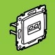 Πρίζα RJ 45 2 εξόδων UTP κατ 6 κρεμ Legrand Valena Classic