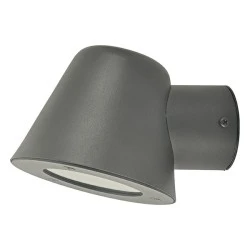 Επίτοιχο φωτιστικό μαύρο VIDA 1xGU10 max35W εξωτερικού χώρου IP44 με διάφανο γυαλί