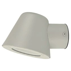 Επίτοιχο φωτιστικό γκρι VIDA 1xGU10 MAX 35W εξωτερικού χώρου IP44 με διάφανο γυαλί