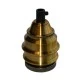 Διακοσμητικό ντουί Vintage E27 αλουμινίου χρυσό πατίνα με ροδέλα & εσωτερικό πλαστικό