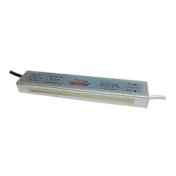 Τροφοδοτικό - led driver αλουμινίου 75W 230V AC σε 12V DC 6.3A για ταινίες & λάμπες LED στεγανό IP67