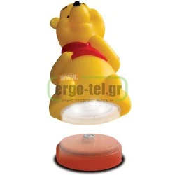 Παιδικό φωτιστικό νυκτός & φακός Winnie The Pooh τρισδιάστατη σχεδίαση 3D επαναφορτιζόμενο