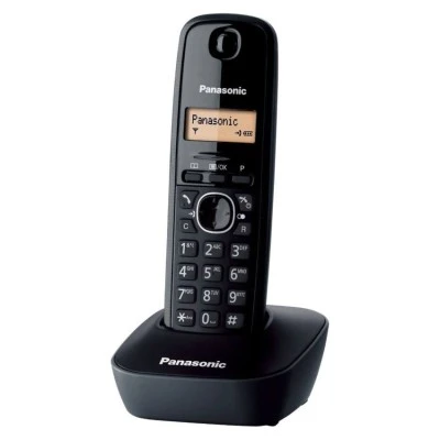 Ασύρματο τηλέφωνο Panasonic μαύρο KX-TG1611GRH Ελληνικό μενού με αναγνώριση και φωτιζόμενη οθόνη 
