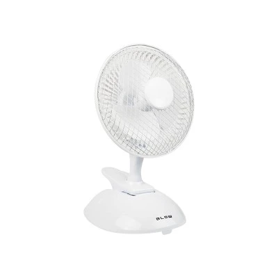 Ανεμιστήρας επιτραπέζιος 6"/15cm 25W 2 σε 1 με κλιπ BLOW σε λευκό χρώμα