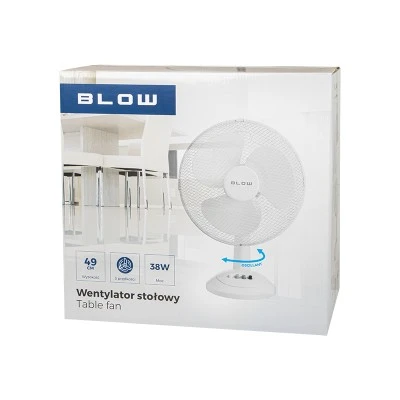 Ανεμιστήρας επιτραπέζιος BLOW 12" 38W με 3 ταχύτητες ταλάντωση 90 μοίρες